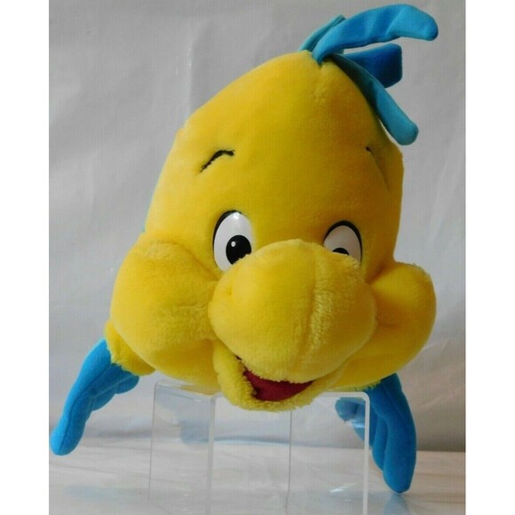 Little Mermaid Flounder Plush Genuine Original Authentic 13.5" Walt Disney Store - Picture 3 of 7